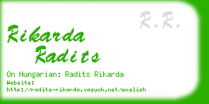 rikarda radits business card